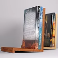 Books With Blue Cover Flame Design Spines And Text Images On Covers