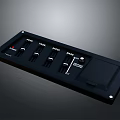 portable synthesizer mixer reverberator tuner mixer mixing equipment 3d model