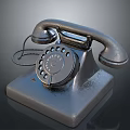 Retro Style Vintage Rotary Telephone With Classic Design And Mechanical Dial