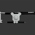 Sturdy Metal Furniture Frame Design With Multiple Black Silver Support Bars And Connectors