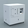 White Industrial Equipment With Cabinet Style Design Control Panel And Wheels