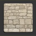 Wooden Stone Cube Decorative Item With Natural Wall Texture And Solid Build 3d model