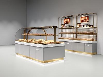 Supermarket Bread Baking Shelf 3d model