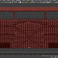 Wooden Guard Booth With Spiked Fence Rustic Roof Structure And Crossed Gate Design