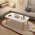 Living room coffee table sofa coffee table mobile coffee table 3d model