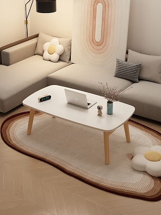 Living room coffee table sofa coffee table mobile coffee table 3d model