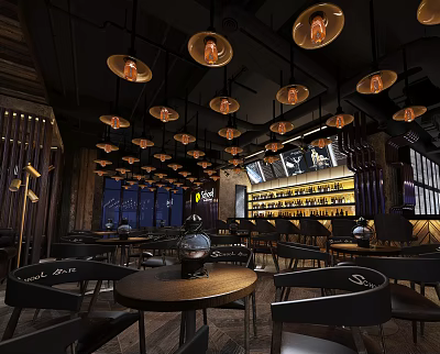 INDUSTRIAL LOFT BAR 3d model