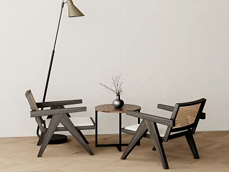 Quiet Leisure Tables and Chairs Coffee Shop Tables and Chairs 3d model