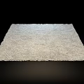 Soft Plush White Square Rug for Modern Living Room Bedroom Home Decor