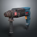 BOSCH Professional Rotary Hammer Drill With Blue Black Design Red Power Button And Ergonomic Handle