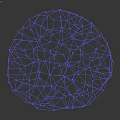 Abstract Geometric Chandelier Design With Lines Dots And Brain Shaped Structure