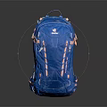 Lightweight Blue Deuter Backpack with Pink Accents for Outdoor Sports and Daily Activities