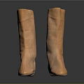 Brown Leather Knee High Boots With Sleek Design And Comfortable Fit For Modern Fashion Look