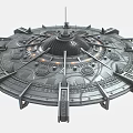 UFO flying saucer spaceship alien spaceship 3d model