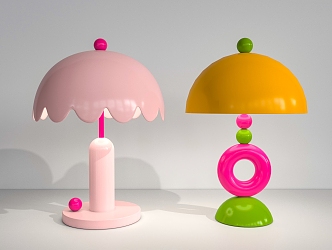 Candy table lamp 3d model