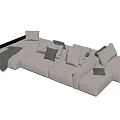 Modern Multiplayer Sofa 3d model
