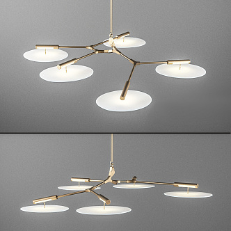 Modern special-shaped chandelier 3d model