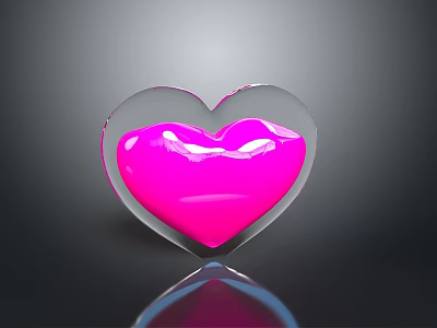 Stylish Heart Shaped Transparent Container With Pink Liquid Daily Life Product 3d model Stylish Heart Shaped Transparent Container With Pink Liquid Daily Life Product 3d model