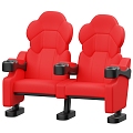 Modern Cinema Seat Sofa Seat Cartoon Cinema Seat 3d model