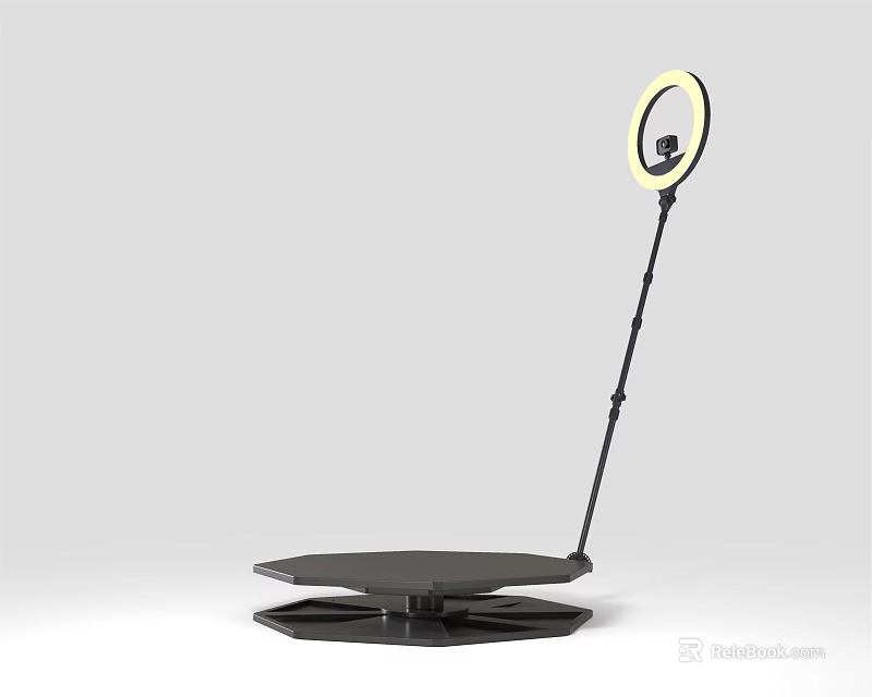 Phone Digital Ring Light Stand With Adjustable Arm For Photography And Video Recording 3d model 
