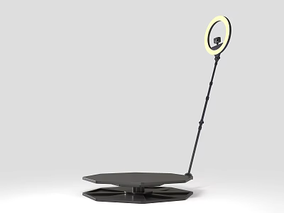 Phone Digital Ring Light Stand With Adjustable Arm For Photography And Video Recording 3d model