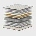 Multi Layer Mattress Design Featuring Supportive Foam And Comfort Layers
