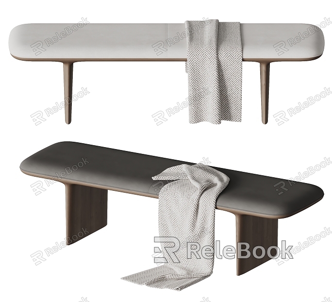 Modern Aplayt Sofa Stool Bench Fabric Stool model