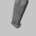 Metallic Weapon Bullet With Shiny Surface In Desert Outdoor Background