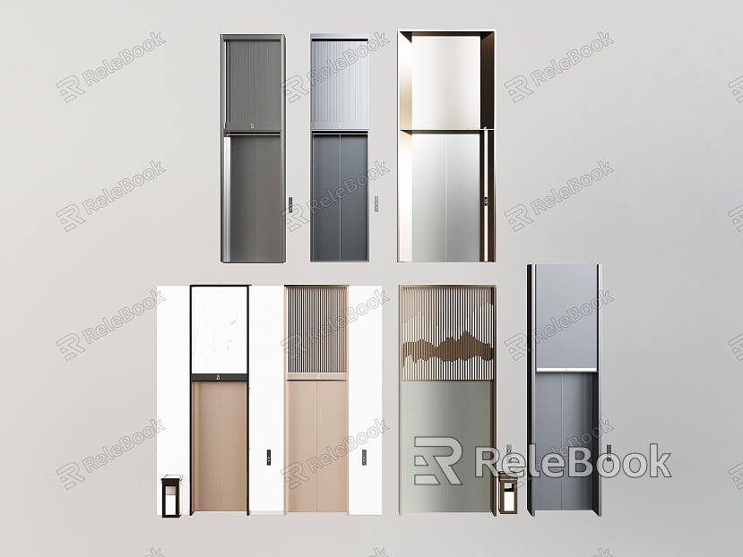 Modern Elevator Combination Traction Elevator Landing Elevator Door Elevator Room Office Building Elevator Community Elevator model