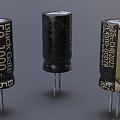 Modern Aluminum Capacitor Capacitor 3d model