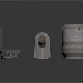 Ancient Stone Architectural Models Featuring Arch Tower And Seating Structures