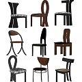 Modern Accent Chairs with Unique Designs and Mixed Materials for Home Interior Decor