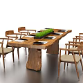 Nordic Conference Table and Chair Conference Table and Chair Conference Table and Chair Combination 3d model
