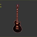 Premium Electric Guitar With Black Gloss Finish Gold Accents And Smooth Playing Neck