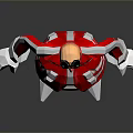 Stylish 3D Geometric Cartoon Character With Red Jacket White Pants And Sunglasses