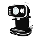 Coffee machine Retro coffee machine Cold extraction coffee machine Semi-automatic and automatic extraction machine Espresso machine 3d model