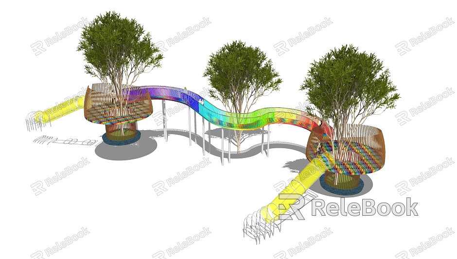 Modern play equipment Children's play equipment model