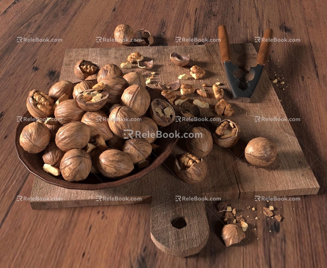 The food scene 3d model