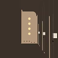 Contemporary Hotel Corridor With Warm Beige Walls Recessed Round Lights And Wall Sconces