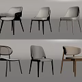 Modern Leisure Chairs With Stylish Designs Comfortable Seats And Various Frame Materials 3d model
