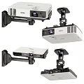 Complete Professional Projector Setup With Projection Screens Tripods And Mounts
