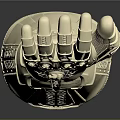 Golden Infinity Gauntlet Collectible Model With Detailed Decorative Design
