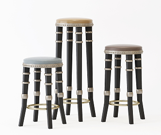 Post-modern bar stool 3d model