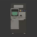 Self Service ATM Machine With Touch Screen Display And Card Reader