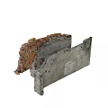 Vintage Building Exterior Wall With Red Brick Gray Stone And Aged Texture