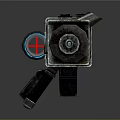 Sci Fi Weapon With Intricate Mechanical Design And Shiny Metal Components