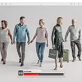 Modern Multiplayer Characters 3d model