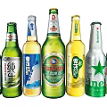 Assorted Beer Bottles And Glasses With Colorful Labels And Various Brands