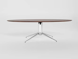 Oval Dining Table Modern Dining Table 3d model
