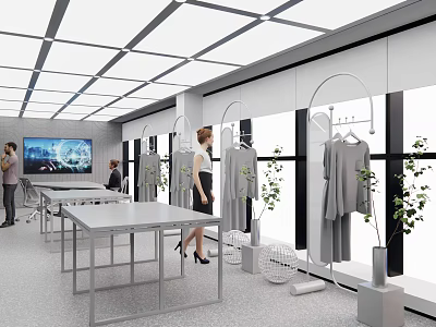 Other office area SU model 3d model